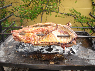 Cordero asado